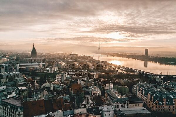 Luftaufnahme von Riga