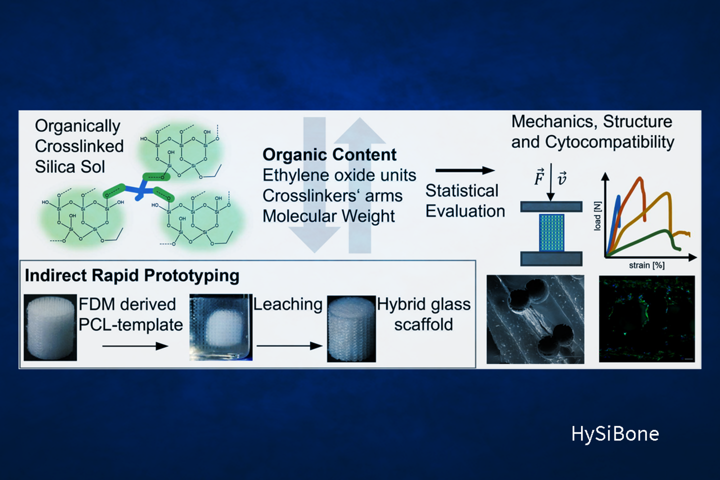 Prozesskette von Silikat-Materialien zur Herstellung von Knochenersatzstrukturen