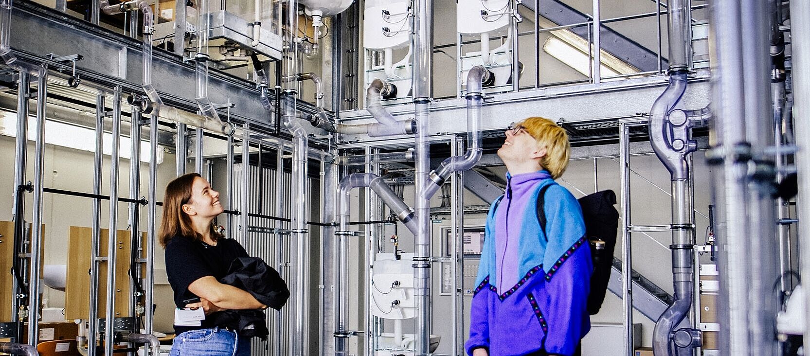 Blick in ein Labor des Studiengangs Energie-, Gebäude und Umwelttechnik