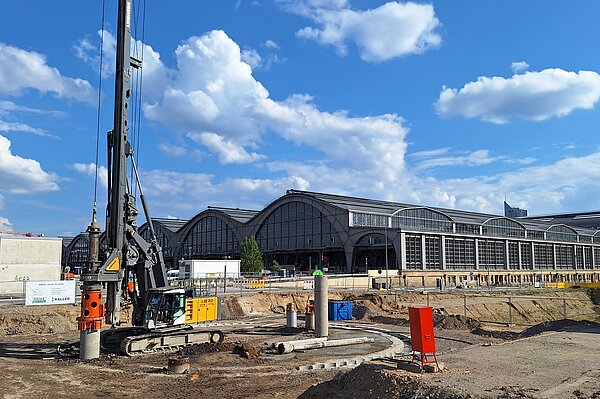 Bauarbeiten am Leipziger Hauptbahnhof