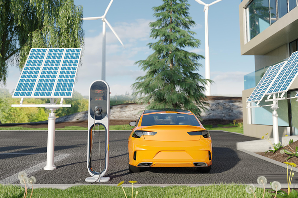 Solar-Ladestation E-Auto © freepik.com