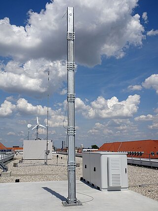 Damage localization Experimental setup on the HTWK roof