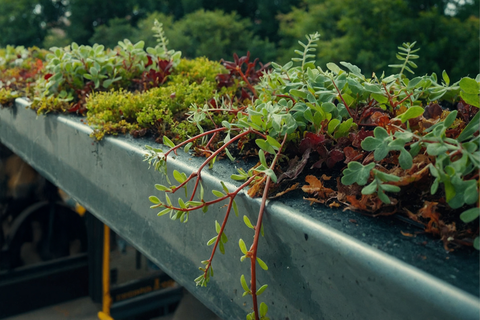 FaGULab Nahaufnahme der Dachbegrünung
