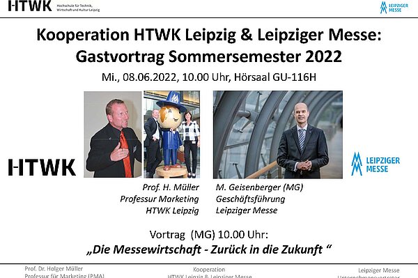 HTWK-Gastvortrag 2022: "Die Messewirtschaft - Zurück in die Zukunft" 