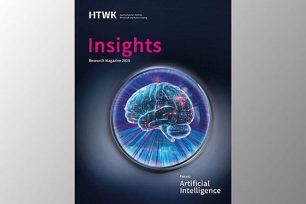 das Cover eines Magazins namens Insights mit einem KI-generierten Motiv