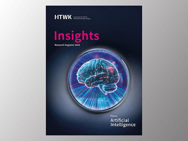 das Cover eines Magazins namens Insights mit einem KI-generierten Motiv