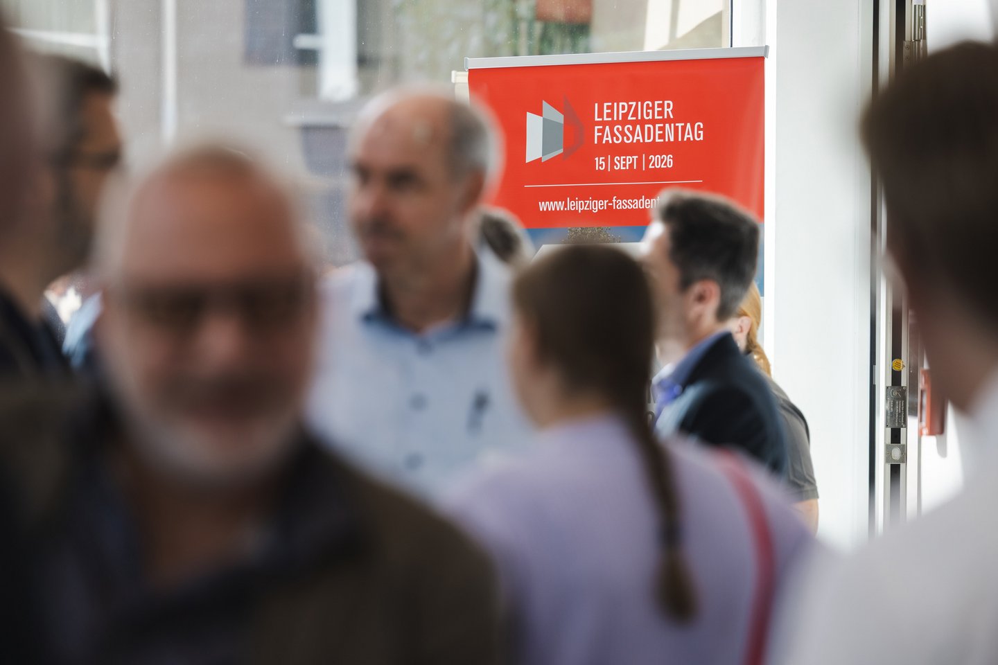 Leipziger Fassadentag 2026 Gäste im Foyer