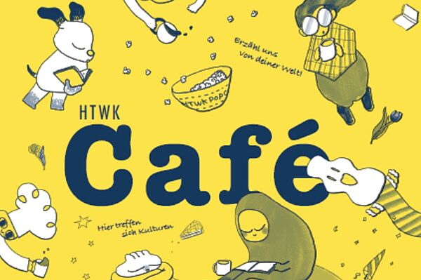 Dekoratives Bild für das Internationale Café (Illustration: Mako Fukuda)