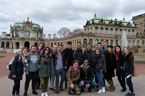 Gruppenfoto im Dresdner Zwinger
