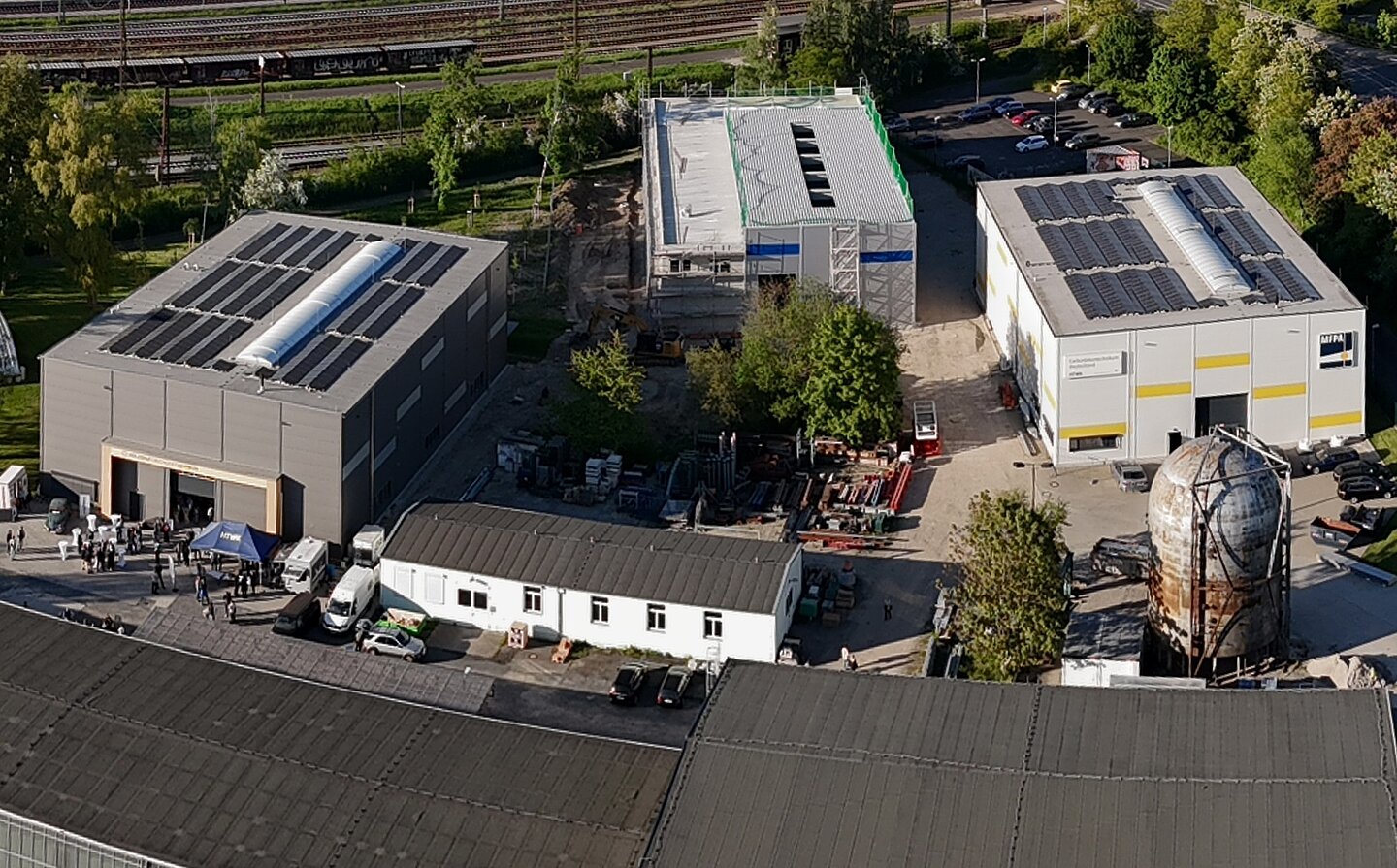 A bird’s-eye view of the Weigelstraße Research Campus