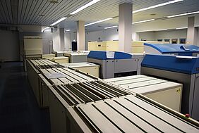 Druckplatten in der LVZ-Druckerei