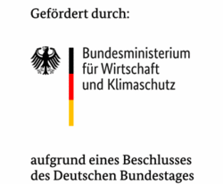 Logo Gefördert durch Bundesministerium für Wirtschaft und Klimaschutz aufgrund eines Beschlusses des Deutschen Bundestages