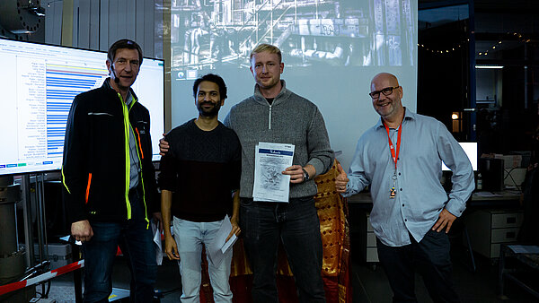 Zweitplatzierten mit Urkunde