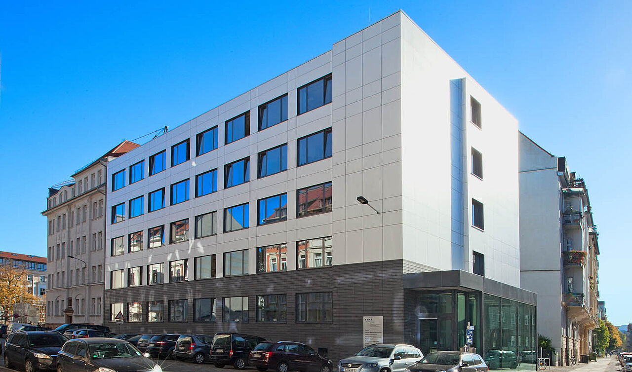Außenansicht der Verwaltung in der Eichendorffstraße.