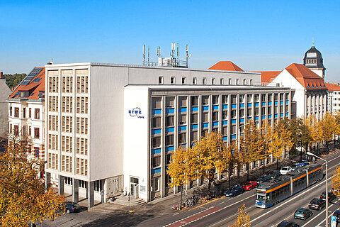 HTWK Geutebrück-Bau Geutebrück-Bau Außenansicht