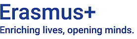Logo von ERASMUS+ mit EU Flagge