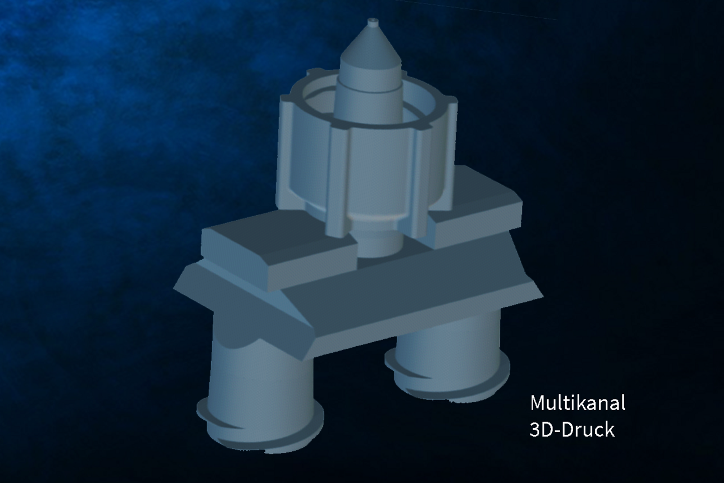 3D-Druckgerät mit mehreren Ausgabedüsen