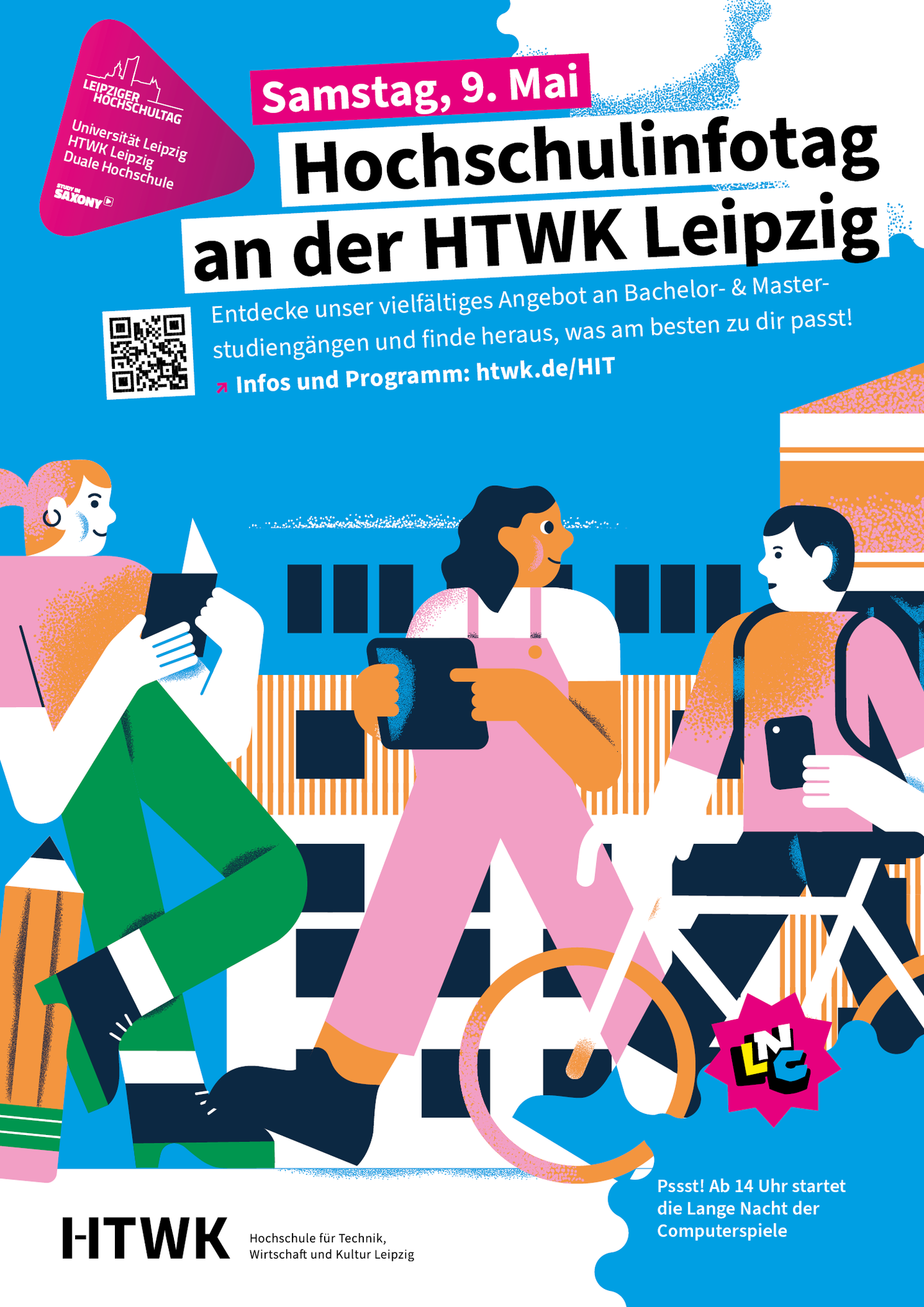 Plakatmotiv Hochschulinformationstag (PDF 21MB)