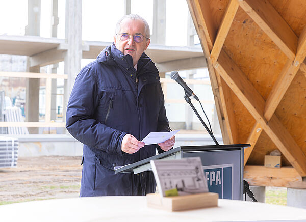 Grundsteinlegung des Holzforschungszentrums