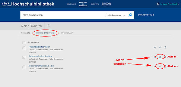 Screenshot Bibliothekskatalog