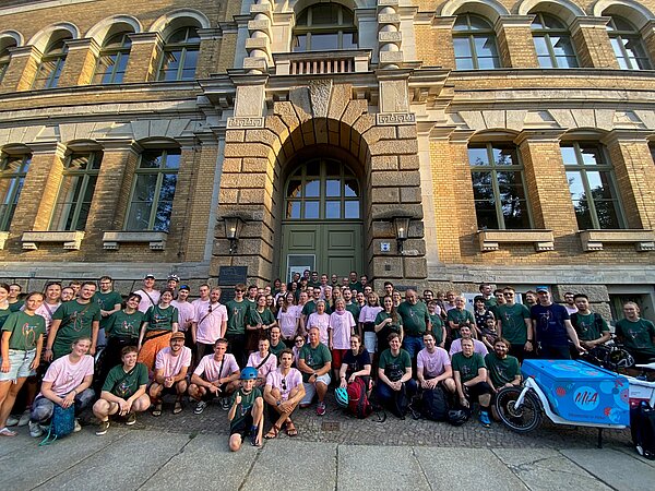 Das HTWK-Team zur Radnacht 2024. (Foto: HTWK Leipzig)