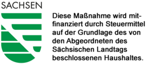 Logo Sachsen Diese Maßnahme wird mitfinanziert durch Steuermittel