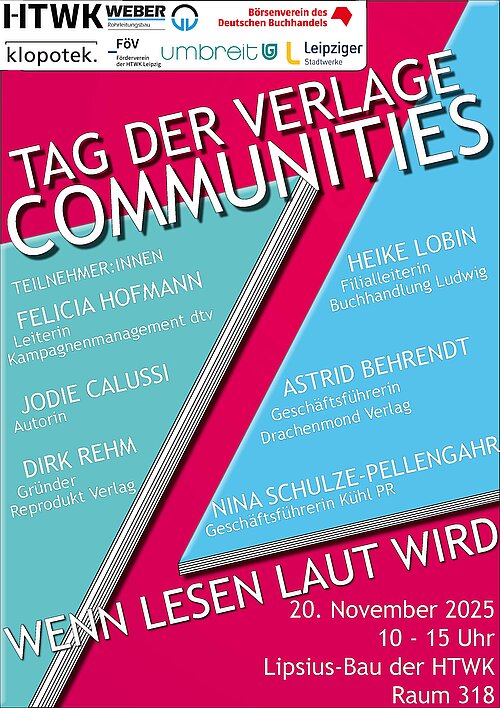 Tag der Verlage 2025: „Communities - Wenn Lesen Laut wird“ Tag der Verlage 2025: „Communities - Wenn Lesen Laut wird“