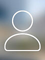 Ohne Profilbild Icon einer Person auf verschwommenem Hintergrund