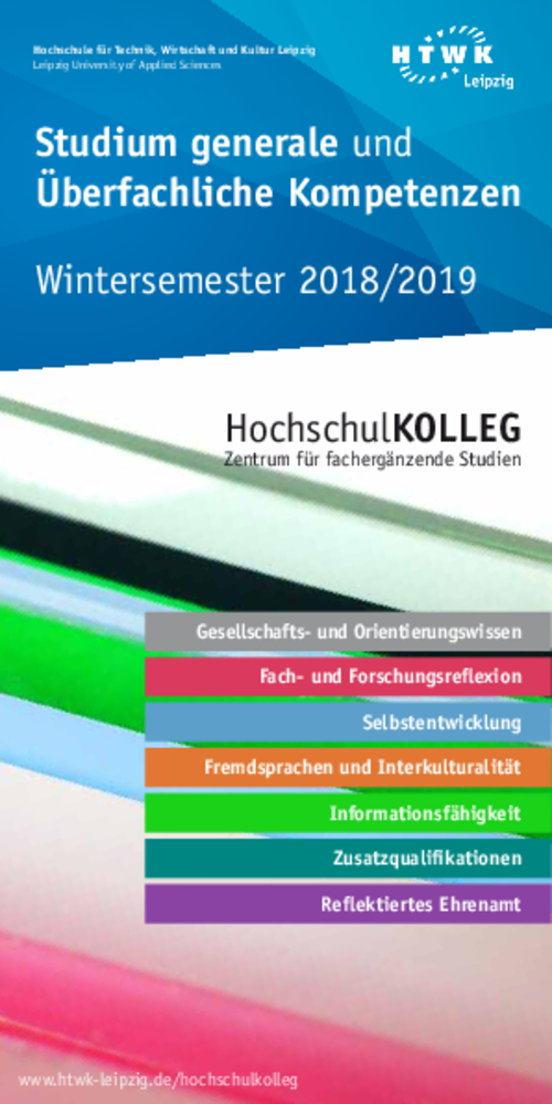 Einschreibung Studium generale & Überfachliche Kompetenzen