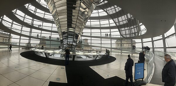 Blick in die Kuppel des Reichtages