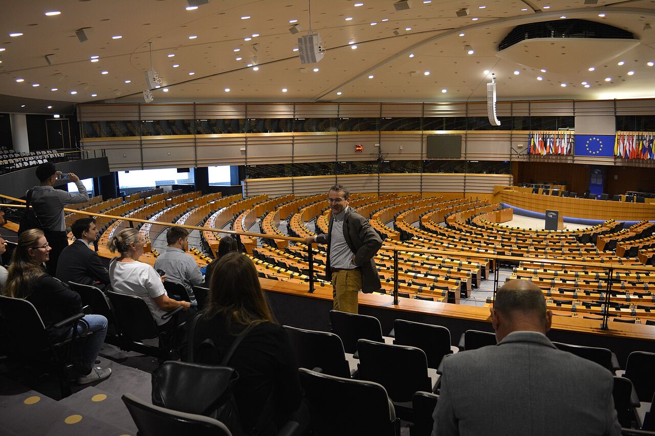 Blick in den Plenarsaal des Europäischen Parlaments