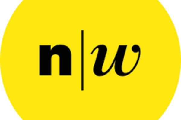 Logo FHNW - Buchstaben n w auf gelbem Untergrund