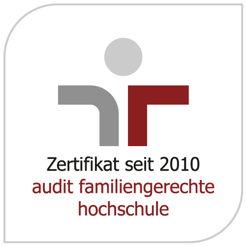 Das Logo des Zertifikats des audit familiengerechte hochschule