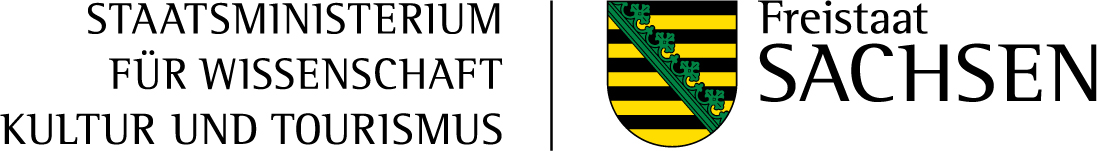 Logo SMWK und Freistaat Sachsen