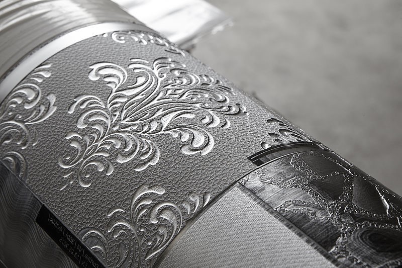 Darstellung eines Prägezylinders für rotatives Prägen mittels Laserdirektgravur.