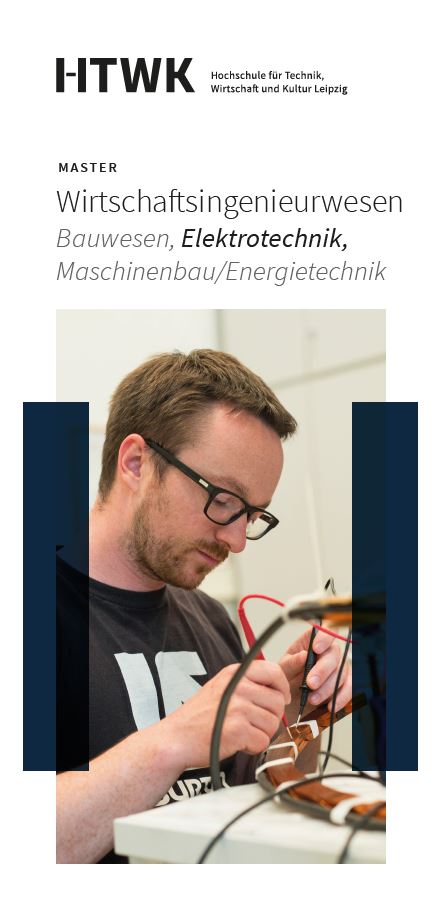 Vorschaubild: Studiengangsflyer Wirtschaftsingenieurwesen Elektrotechnik Master