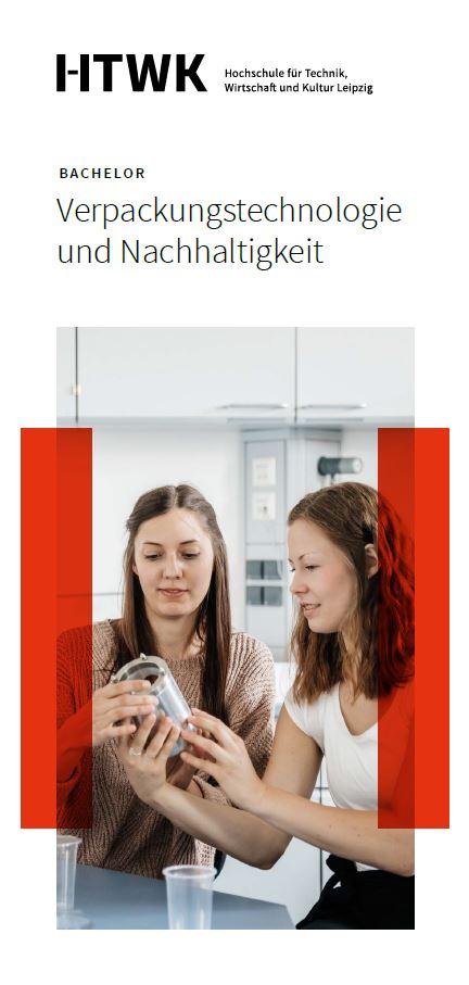 Studiengangsflyer Verpackungstechnologie und Nachhaltigkeit