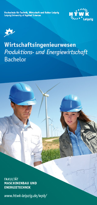 Vorschaubild Studiengangsflyer Wirtschaftsingenieurwesen Produktions- und Energiewirtschaft Bachelor