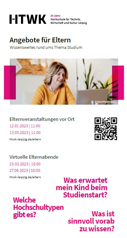 Flyer Infoveranstaltung für Eltern