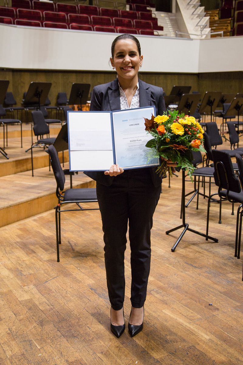 Die Preisträgerin 2016, Rosa Elena Ocana Atencio. Foto: Robert Weinhold/HTWK Leipzig