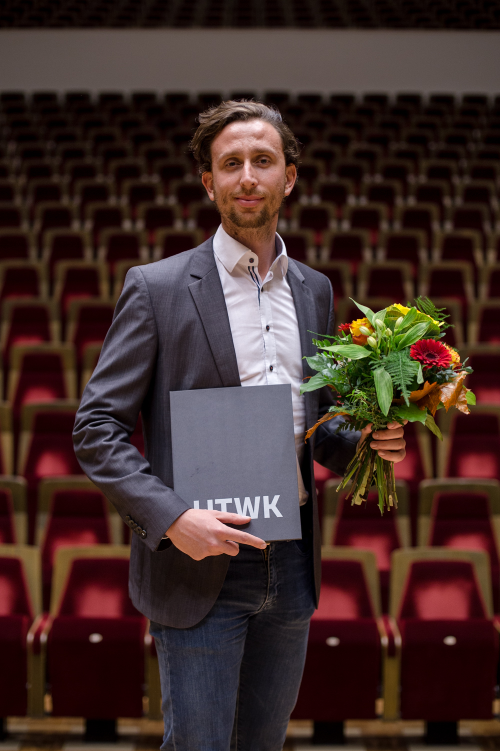 Dr. Max Vollmering wurde 2019 mit dem Dissertationspreis der Stiftung HTWK ausgezeichnet. (Foto: Robert Weinhold/HTWK Leipzig)
